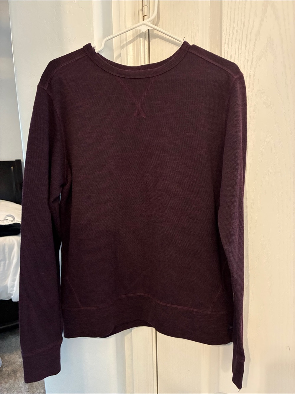 Good Man Brand Crewneck Sweater in Deep Plum